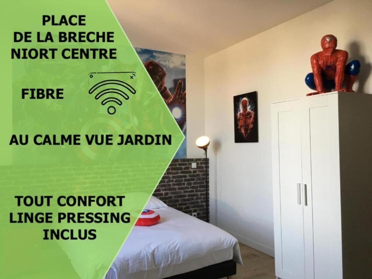 Le Marvel Centre La Breche Wifi Vue Jardin Appartement Niort Buitenkant foto
